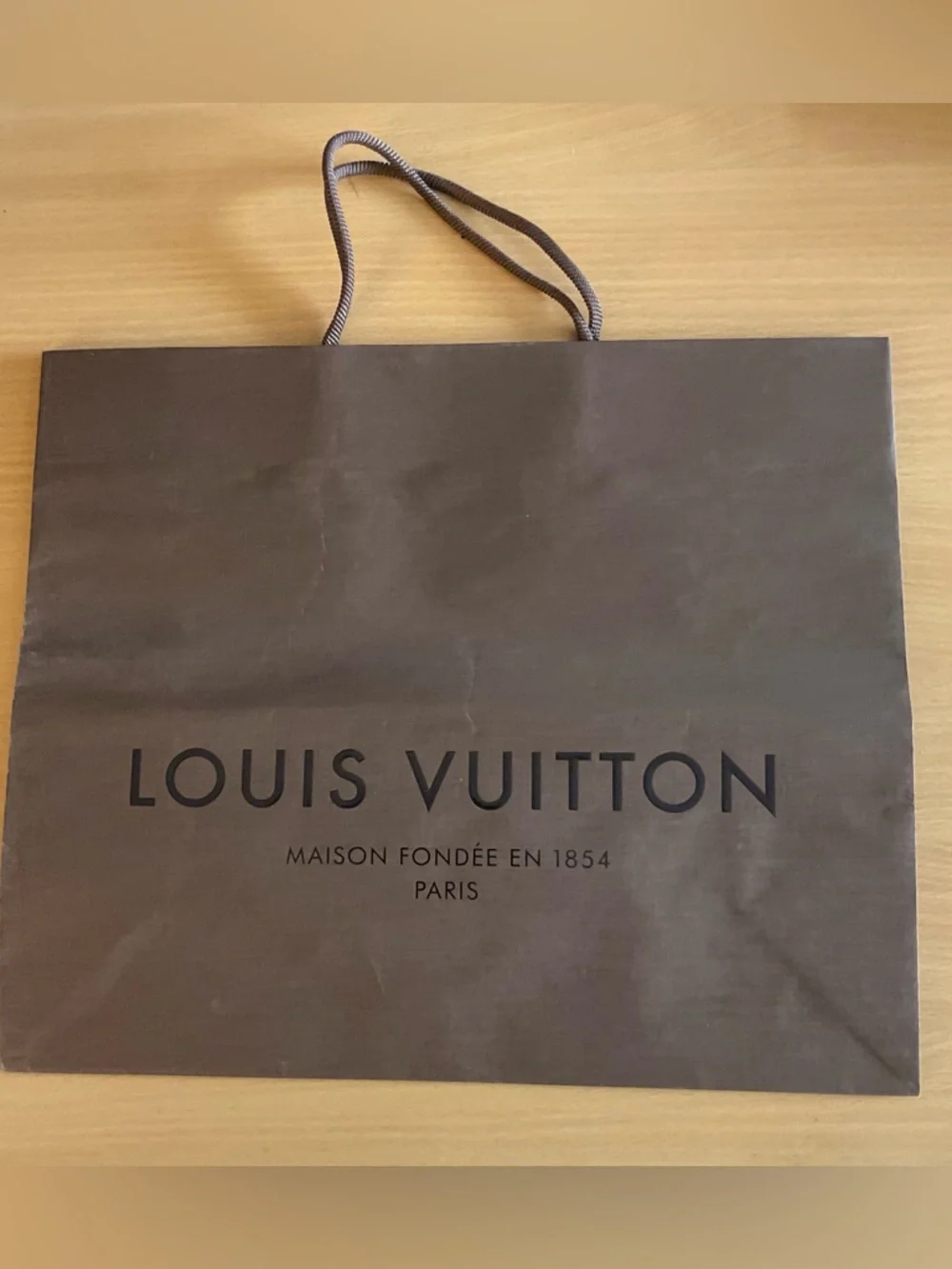 Louis Vuitton Brown Paper Shopping Gift Bag